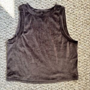 SKIMS velvet crop top tank. Size XL